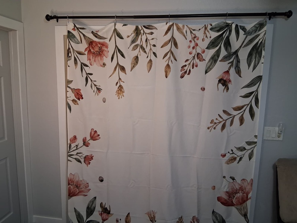 Border Botanical Shower Curtain